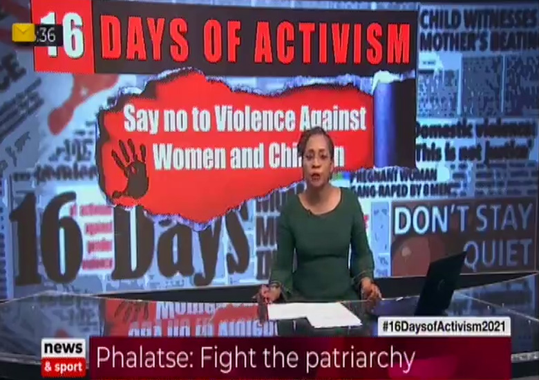 eTV News interviews Lindi Dlamini around 16 Days of Activism For No Violence Against Women and Children