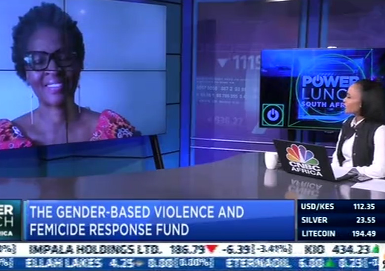 CNBC Africa interviews Lindi Dlamini around 16 Days of Activism For No Violence Against Women and Children